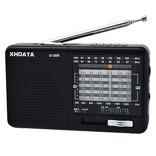 XHDATA D-328 Lettore MP3 Radio Portatile Supporto TF Card FM AM