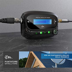 SAT-Finder digitale CSL - Rilevatore di Segnale satellitare – Display...