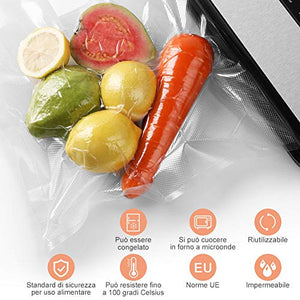 YISSVIC Sacchetti per Sottovuoto, 2 Rotoli 20x500 cm +2 28x500 cm...