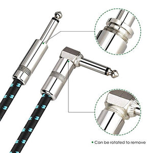 Mugig Cavo per Chitarra/Basso/Tastiera con Rivestimento in Tweed 5M - Ilgrandebazar