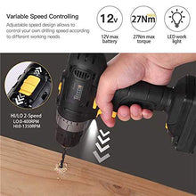 Carica l&#39;immagine nel visualizzatore di Gallery, Trapano Avvitatore Batteria12V, TECCPO Professional a Batteria 27Nm,... - Ilgrandebazar