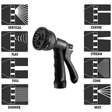 Carica l&#39;immagine nel visualizzatore di Gallery, Tubo da Giardino Estensibile 15M/50FT, Raccordi in Ottone 50FT-Black