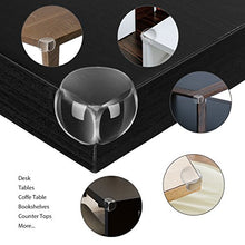 Carica l&#39;immagine nel visualizzatore di Gallery, Paraspigoli Trasparenti, Lesfit Bambini 20 Pezzi Con Adesivo 3M,...