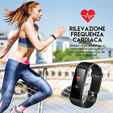 Carica l&#39;immagine nel visualizzatore di Gallery, MROTY Italia | Orologio Fitness Uomo Donna, Tracker, Smartwatch, Nero
