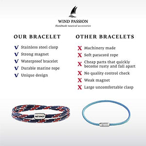 Bracciale Uomo In Corda Nautica - Paracord Regolabile, Per Sport, Marinaio, Surf, Arrampicata - Foto 9