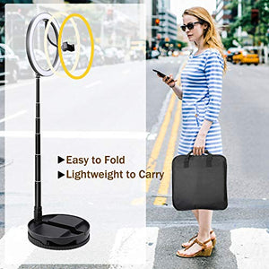 iEGrow Led Anello 10 Pollici USB Ring Light for Smartphone Foldable 10"