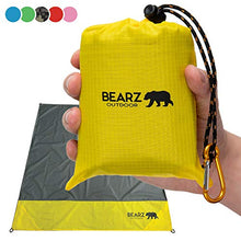 Carica l'immagine nel visualizzatore di Gallery, BEARZ Outdoor Coperta da Picnic Impermeabile,Telo Pic Nic Giallo Brillante