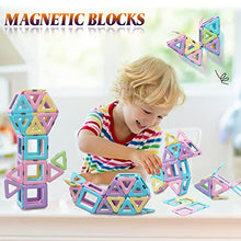 Carica l'immagine nel visualizzatore di Gallery, 38 Pezzi Costruzioni Magnetiche per Bambini 3 4 5 6 7 8 Anni Giochi Educativo Magneti Compleanno Natale Ottima Idea Regalo