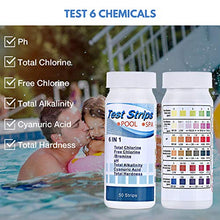 Carica l&#39;immagine nel visualizzatore di Gallery, FORMIZON 6 in 1 Piscina Test Strisce, 100 Strisce per Piscina, Pool di...