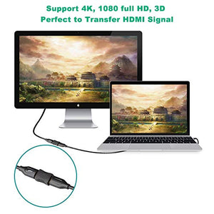 J&D HDMI Coupler Adapter, 2-Pack Placcato Oro Femmina a 4K