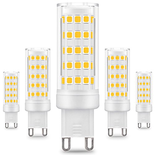 Prosperbiz - Confezione da 5 lampadine a LED G9, 8 W/650 lm, sostituisce... - Ilgrandebazar