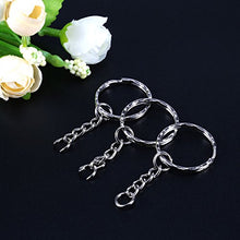 Carica l'immagine nel visualizzatore di Gallery, Foonii 100 pezzi Portachiavi Key chain portachiavi Lotto 25 mm cerchio 100pcs