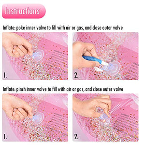 Oziral Gonfiabile Fenicottero Gigante con Paillettes 110cm, Rosa...