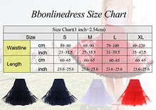 Carica l'immagine nel visualizzatore di Gallery, Bbonlinedress Donna 50s Sottogonna Organza Vintage Rockabilly Mini XL, Black - Ilgrandebazar