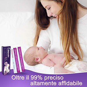 2 x Test di Gravidanza ultrasensibili 10 mIU/ml-Babycolor