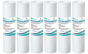 6x AquaHouse 10" Cartuccia filtro acqua per sedimenti osmosi inversa,... - Ilgrandebazar