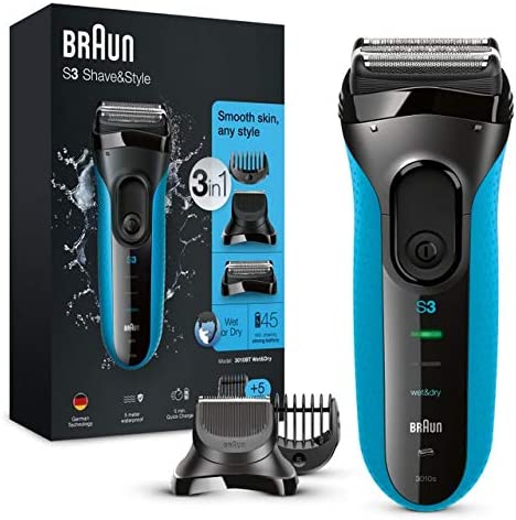 Braun Series 3 ProSkin 3040s Rasoio da Barba Elettrico a Lamina, Rasoio...