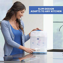 Carica l&#39;immagine nel visualizzatore di Gallery, Chicco SterilNatural Sterilizzatore 2 in 1, Per 6 Biberon di 330 ml, Bianco