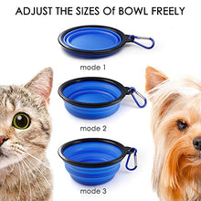Carica l'immagine nel visualizzatore di Gallery, SENHAI Pieghevole Viaggio Ciotole per Cani Gatti Animali Domestici, 5 Pack...