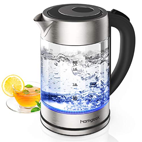 Bollitore Elettrico, Homgeek Acqua Elettrico Veloce da 2200W /...