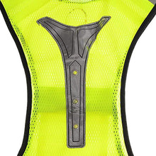 Carica l&#39;immagine nel visualizzatore di Gallery, Gilet Giacca da Corsa Alta Visibilita LED Giubbotti Giallo Fluorescente #B - Ilgrandebazar