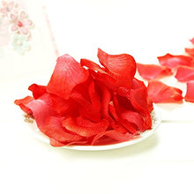 Carica l&#39;immagine nel visualizzatore di Gallery, CHSYOO 1000 x Rose Artificiali Foglie Fiori Confetti, Decorazione Rosso