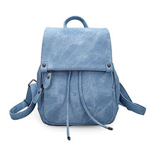 Carica l'immagine nel visualizzatore di Gallery, SPEEDEVE Zaino Pelle Donna Borsa a Zainetto da Viaggio Blu