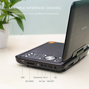 APEMAN 9.5" Lettore DVD Portatile con Schermo Rotante Batteria Ricaricabile... - Ilgrandebazar