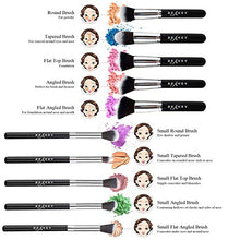Carica l&#39;immagine nel visualizzatore di Gallery, BEAKEY set di pennelli trucco Premium synthetic Kabuki nero-argento