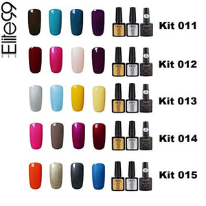 Elite99 Smalto Semipermente per Unghie in Gel UV LED 7pzs Colori con Base... - Ilgrandebazar