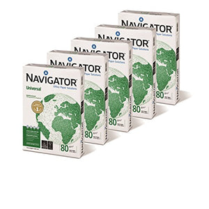 Navigator Universal Carta Premium per ufficio, Formato A4, 80 gr, 5 Risme - Ilgrandebazar
