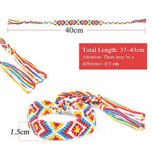 Carica l'immagine nel visualizzatore di Gallery, MEJOSER 14 Pezzi Braccialetti Amicizia Intrecciato Colorato 14