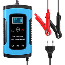 Carica l'immagine nel visualizzatore di Gallery, KKmoon Caricabatteria Auto, 12V 6A Caricabatterie intelligente per Blu