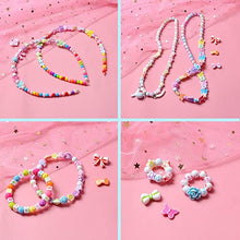 Carica l'immagine nel visualizzatore di Gallery, Bubble pig, Bambini,600 PCS Perline Colorate dei Bambini Fare Gioielli Braccialetti Necklace Kit Perline Lettere per Ragazze