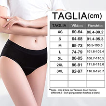 Carica l&#39;immagine nel visualizzatore di Gallery, FOTOOL Mutande Mestruali Assorbenti = 4 tamponi Donna Cotone Slip Ciclo Protettive Periodico Intima Mestruale Ecologico con 4 Strati Anti perdite Lavabili (1 Pack,M)