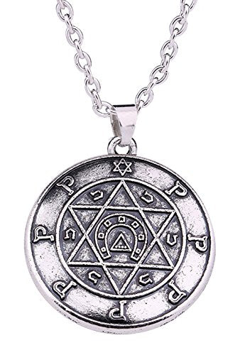 Collana con Sigillo di Salomone, amuleto portafortuna Stella David e... - Ilgrandebazar
