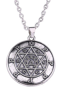 Collana con Sigillo di Salomone, amuleto portafortuna Stella David e... - Ilgrandebazar