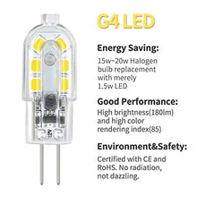 Carica l&#39;immagine nel visualizzatore di Gallery, DiCUNO lampadina 10-Pack G4 1.5W LED, 180LM, AC/DC 12V Bianco Freddo - Ilgrandebazar