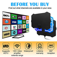 Carica l'immagine nel visualizzatore di Gallery, WEWAK Antenna TV Interna HDTV Digitale con Amplificatore Booster...