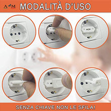 Carica l&#39;immagine nel visualizzatore di Gallery, A&amp;M Italia Copriprese per Bambini, 20 Copri Prese Elettriche in ABS...