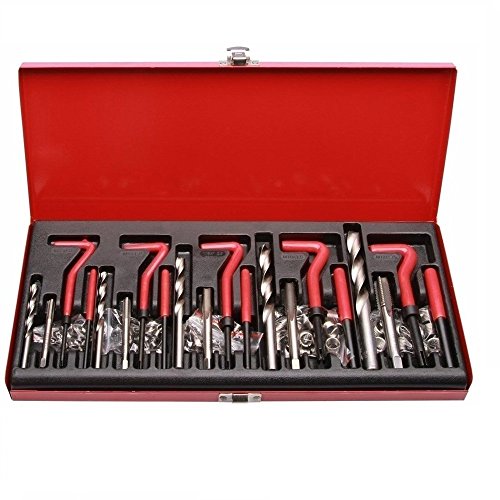 LARS360 131 pezzi Filettatura Kit di riparazione punta per trapano Sleeves... - Ilgrandebazar