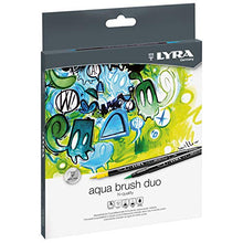 Carica l&#39;immagine nel visualizzatore di Gallery, Lyra L6521120 - Astuccio 12 Pennarelli Aquabrush Duo, 12 Pezzi 12 Fasermaler - Ilgrandebazar