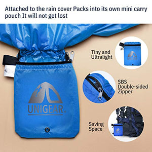 Unigear Coprizaino Antipioggia, Parapioggia per Zaino M(30~40L), Blu