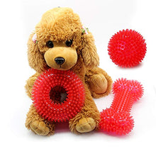 Carica l&#39;immagine nel visualizzatore di Gallery, PET SPPTIES Squeak per aggressivi Chewers Giocattolo da Denti 3PCS Red