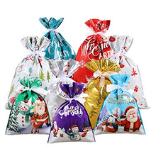 Carica l'immagine nel visualizzatore di Gallery, FANXIYA 45 pezzi Sacchetti Regalo Natalizi Sacchetti Caramelle Confezioni Regalo in 3 Diverse Dimensioni e 6 Disegni di Regalo Dolci giocattolo per Festa di Natale, Festival