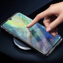 Carica l&#39;immagine nel visualizzatore di Gallery, Custodia Magnetico Samsung Galaxy A70, Nera Doppia faccia Vetro trasparente - Ilgrandebazar