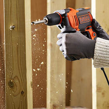 Carica l&#39;immagine nel visualizzatore di Gallery, BLACK+DECKER BEH710K-QS Trapano a Percussione a Filo Compact, 4 Extra 710W