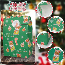 Carica l&#39;immagine nel visualizzatore di Gallery, AWCIGG 24 Pezzi Sacchetti Regalo Carta Natale Buste Regalo Pacchetti Bustine Regalo Natalizie Piccole Sacchettini Natalizi per Regali Fine Festa Bambini con 24 Adesivi