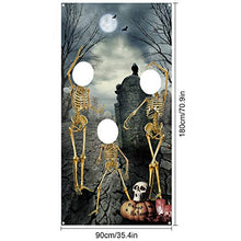 Carica l&#39;immagine nel visualizzatore di Gallery, Sfondo di Halloween Scheletro Cranio Fotografia Tema Halloween...