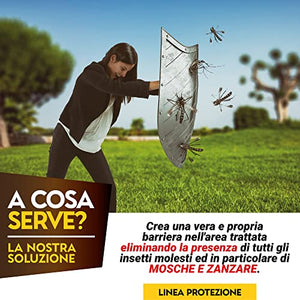 Albagarden - Insetticida Antizanzare Giardino per Esterno E Interno Cimici Mosche Insetti Volanti Striscianti Formiche Moscerini Effetto Zanzariera Anti Zanzare Casa Prati Siepi Animali 1 Lt